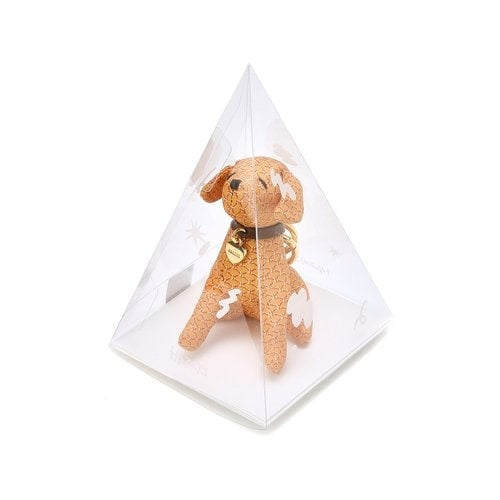 Yellow Logo Pattern Puppy Keyring HIHO4F107Y2