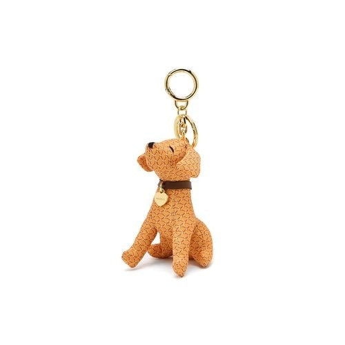 Yellow Logo Pattern Puppy Keyring HIHO4F107Y2