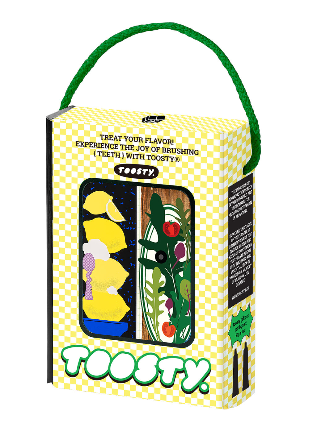 TOOSTY Korean Toothpaste Lemon + Arugula Set