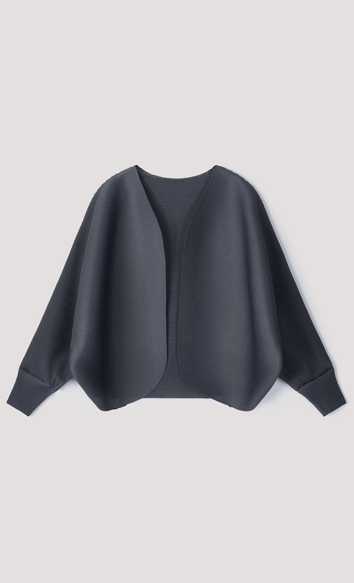 Pleatsmood Ray Pleats Cardigan Charcoal