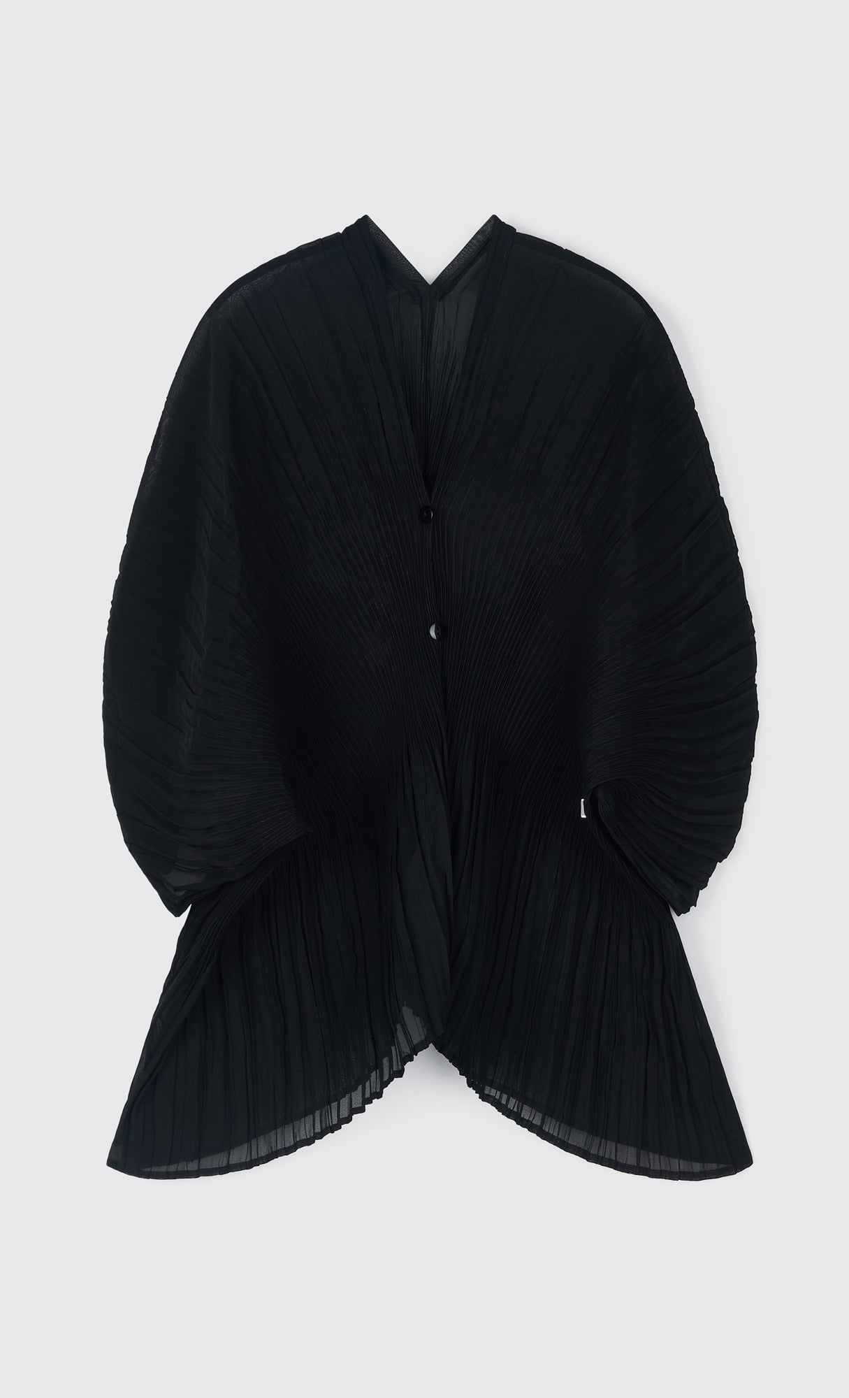 Pleatsmood Aban Pleats Puff Cardigan Black