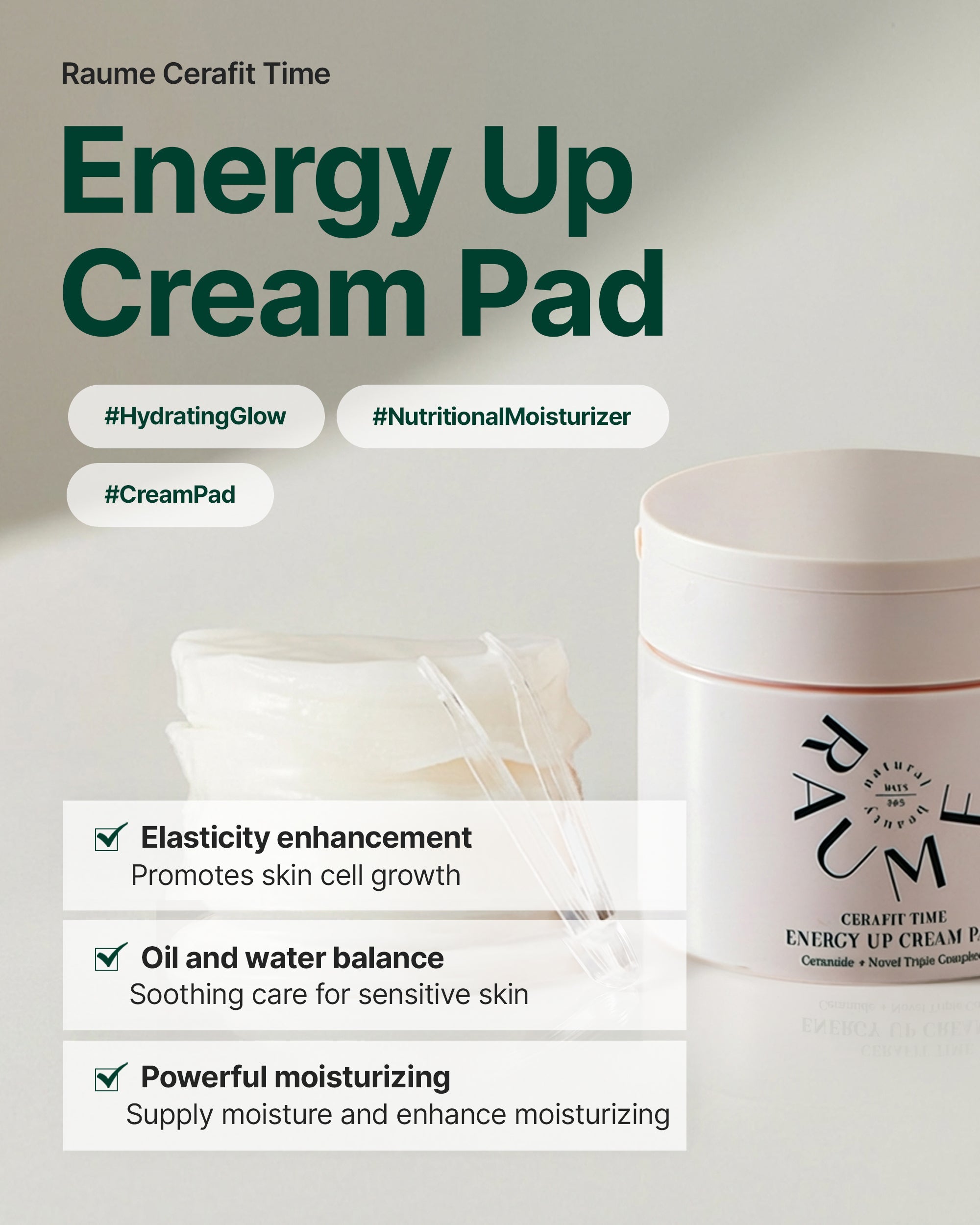 Cerafit Time Energy Up Cream Pad