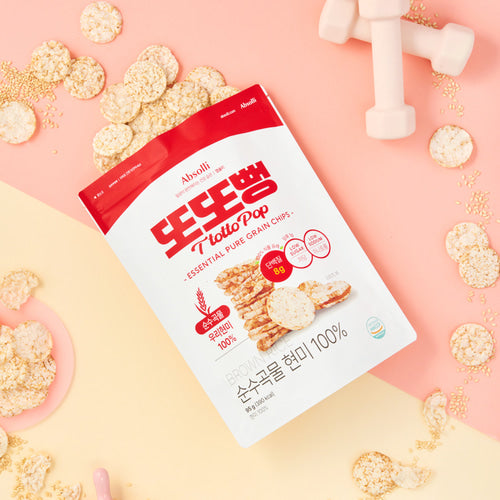 Absolli TtoTtoPpeong 100% Whole Grain Brown Rice Chips 95g