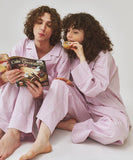 Dormitory Season Stripe Pajamas Cherry Blossom