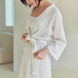 All Seasons Hotel Shower Gown Waffle Cotton Bathrobe