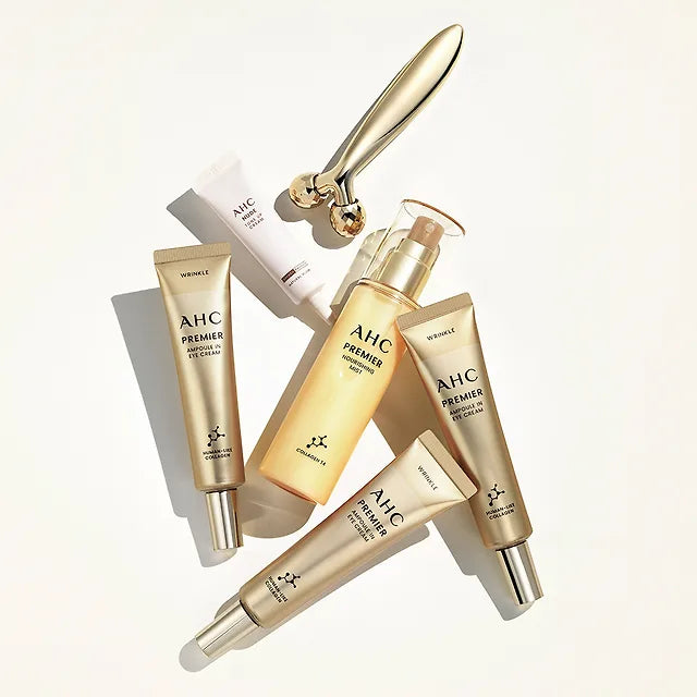 AHC Premier Ampoule in Eye Cream 3+Mist+Nude Cream+Face Roller Set