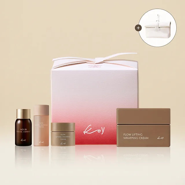 Exclusive/Gift Wrapping/Pouch Free - Koi Flow Lifting Wrapping Cream 50ml (+Cream 10ml, Ampoule 10ml, Toner 25ml)