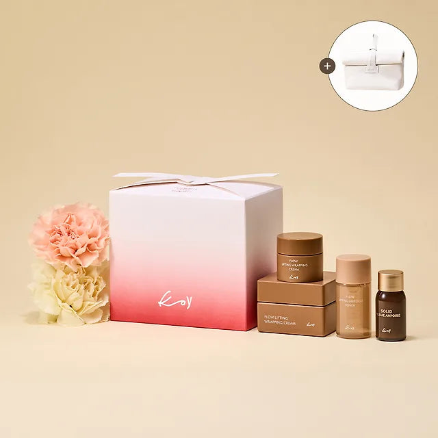 Exclusive/Gift Wrapping/Pouch Free - Koi Flow Lifting Wrapping Cream 50ml (+Cream 10ml, Ampoule 10ml, Toner 25ml)