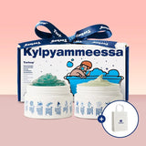 Heated Salt Pack + Cream Mud Pack Set Packaging + Shopping Bag