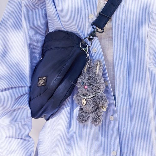 Odd-Eyed Puppy Bunny Keyring