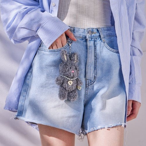 Odd-Eyed Puppy Bunny Keyring
