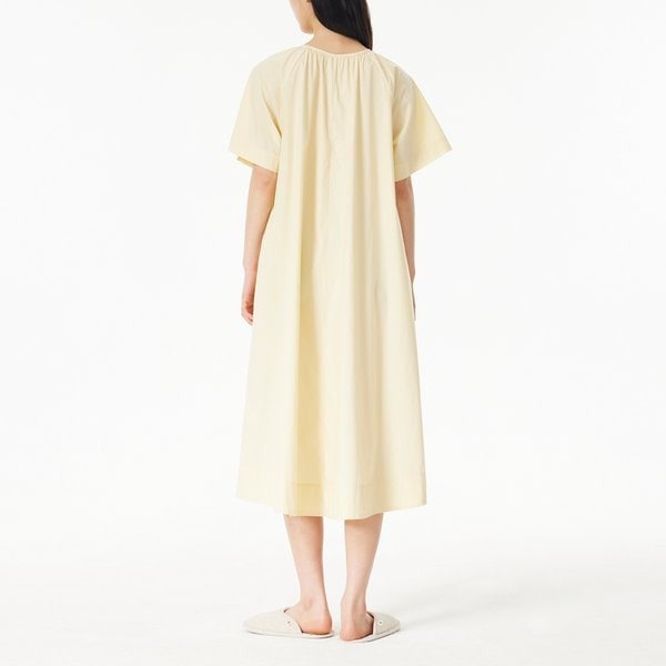 Women 60 count cotton shirring short sleeve pajama one piece J204203060021