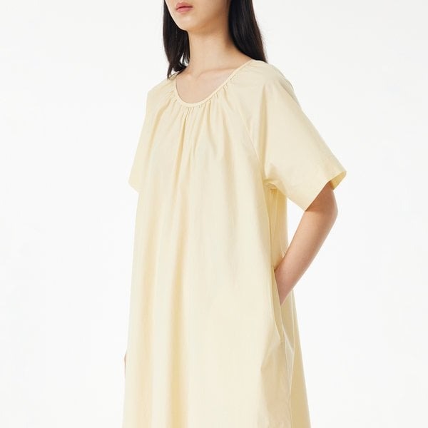 Women 60 count cotton shirring short sleeve pajama one piece J204203060021