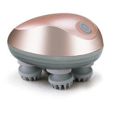 Pealy Electric Scalp Massager, 3 Intensity Levels, 6 Massage Modes, IPX7 Waterproof, USB Rechargeable, Gold, 1 unit