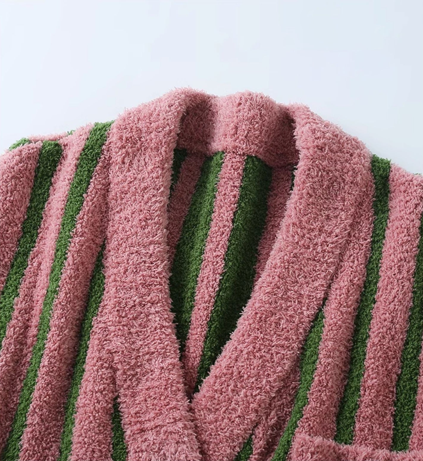 Soft And Stretchy Big Size Sleepwear, Tight Bouclé Fabric, Ultra-fine Fiber Winter Pajamas