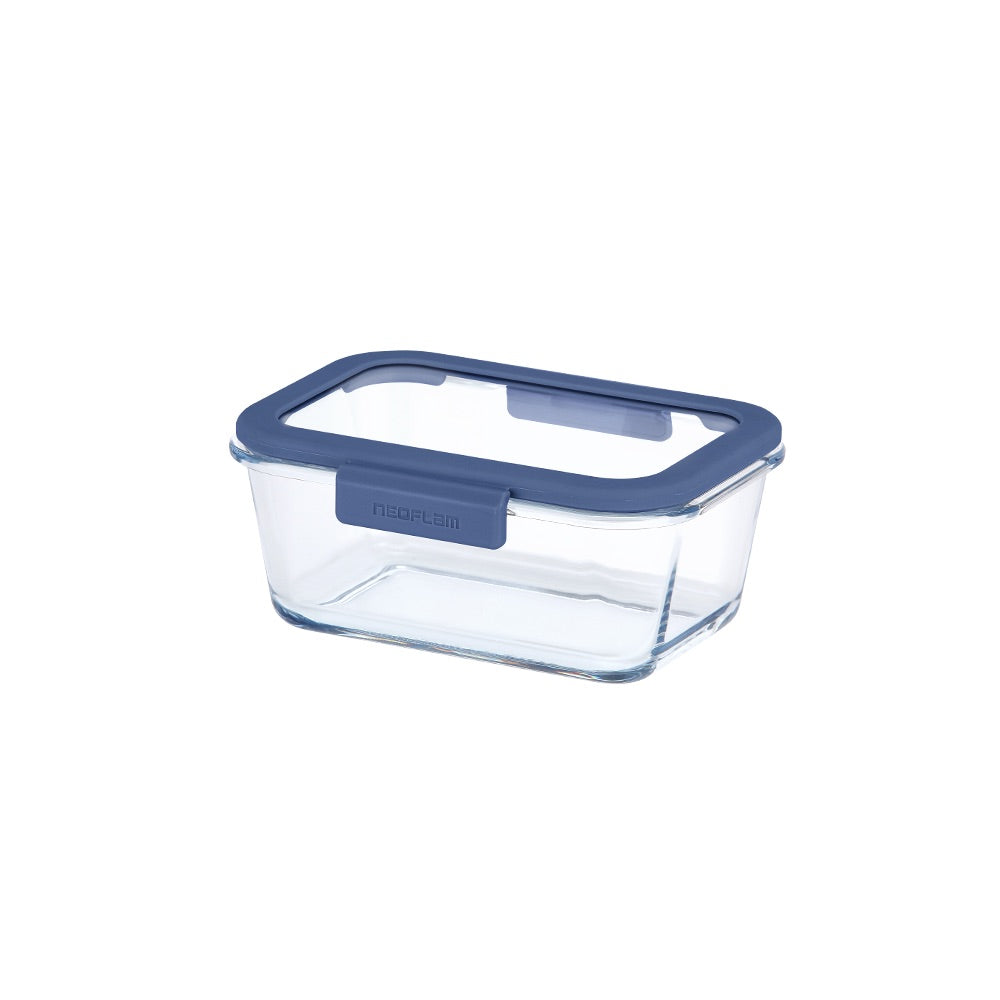 Glace Rectangle Food Storage - Navy Lid