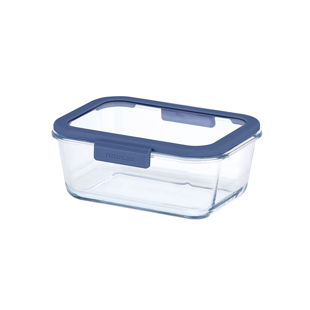Glace Rectangle Food Storage - Navy Lid