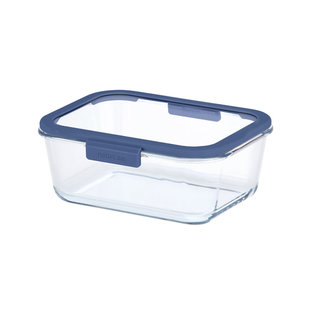 Glace Rectangle Food Storage - Navy Lid