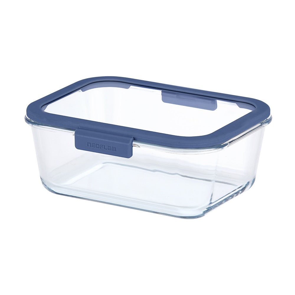 Glace Rectangle Food Storage - Navy Lid