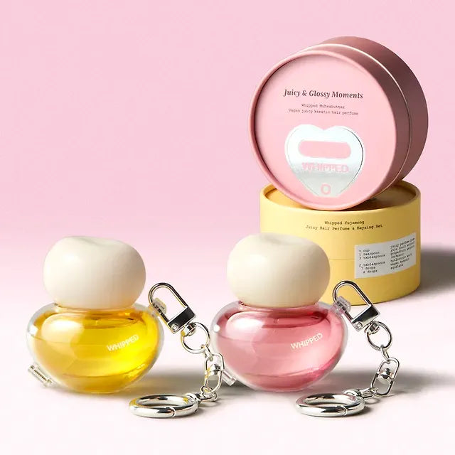 WHIPPED Vegan Hair Perfume Keyring Set (Choose 1 Of 2 Types: Butter/Grapefruit)