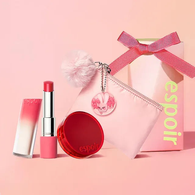 ESPOIR Nowhere Balming Glow (+ Pouch Keyring + New Bevelvet Mini Cushion)