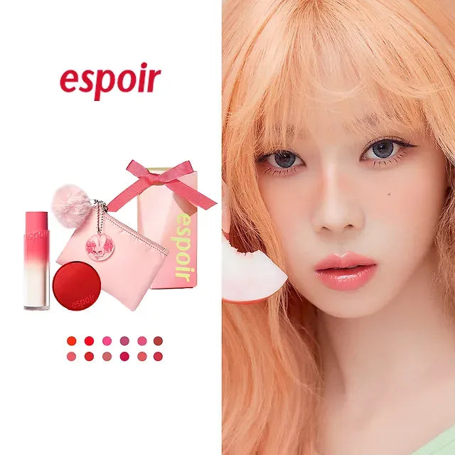 ESPOIR Nowhere Balming Glow (+ Pouch Keyring + New Bevelvet Mini Cushion)