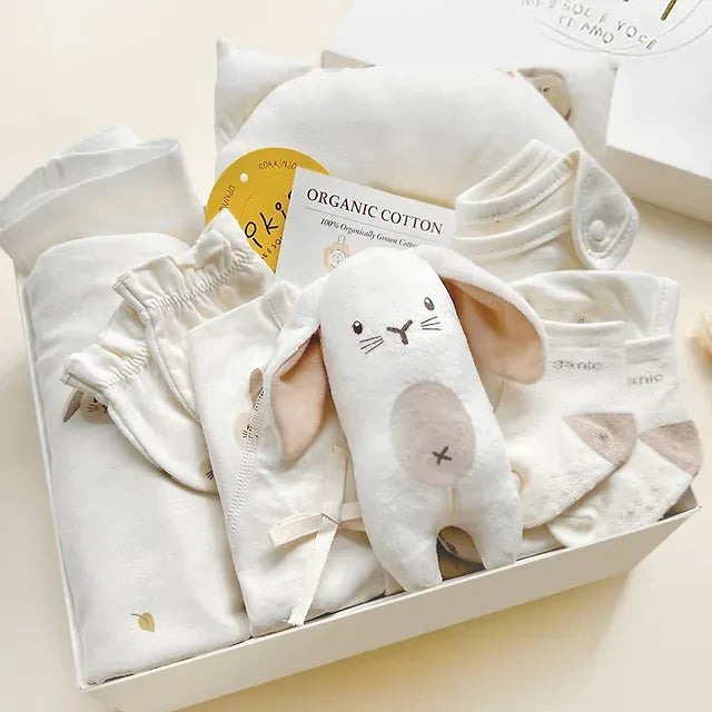 IKI He First Clothes Worn After Birth "12 Types Of Organic Fabrics Comprehensive Gift Set"