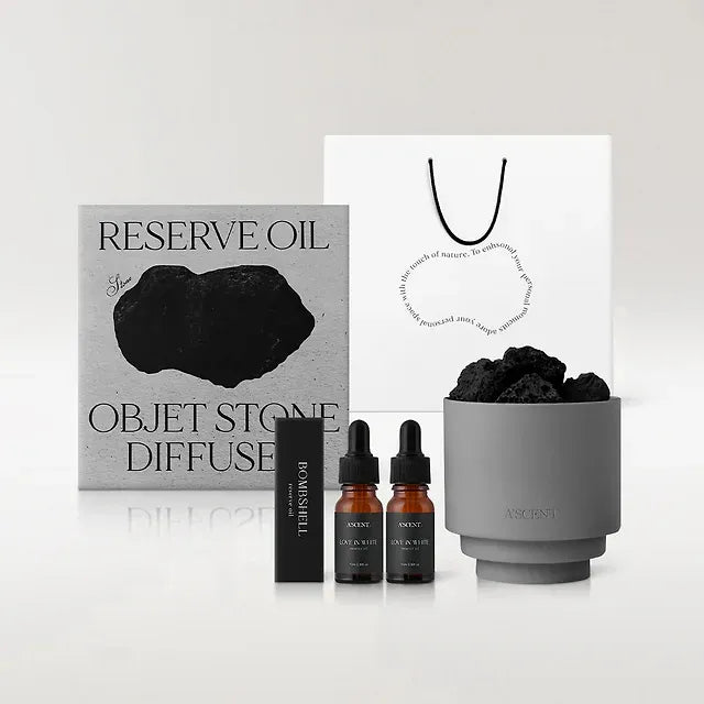 ACENT Object Stone DiffuserㅣAir Freshener/Interior/Volcanic Stone/Diffuser/Gift/Wedding