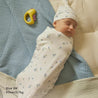 CONNIE Newborn Bamboo Swaddling Pouch & Hat Gift Set