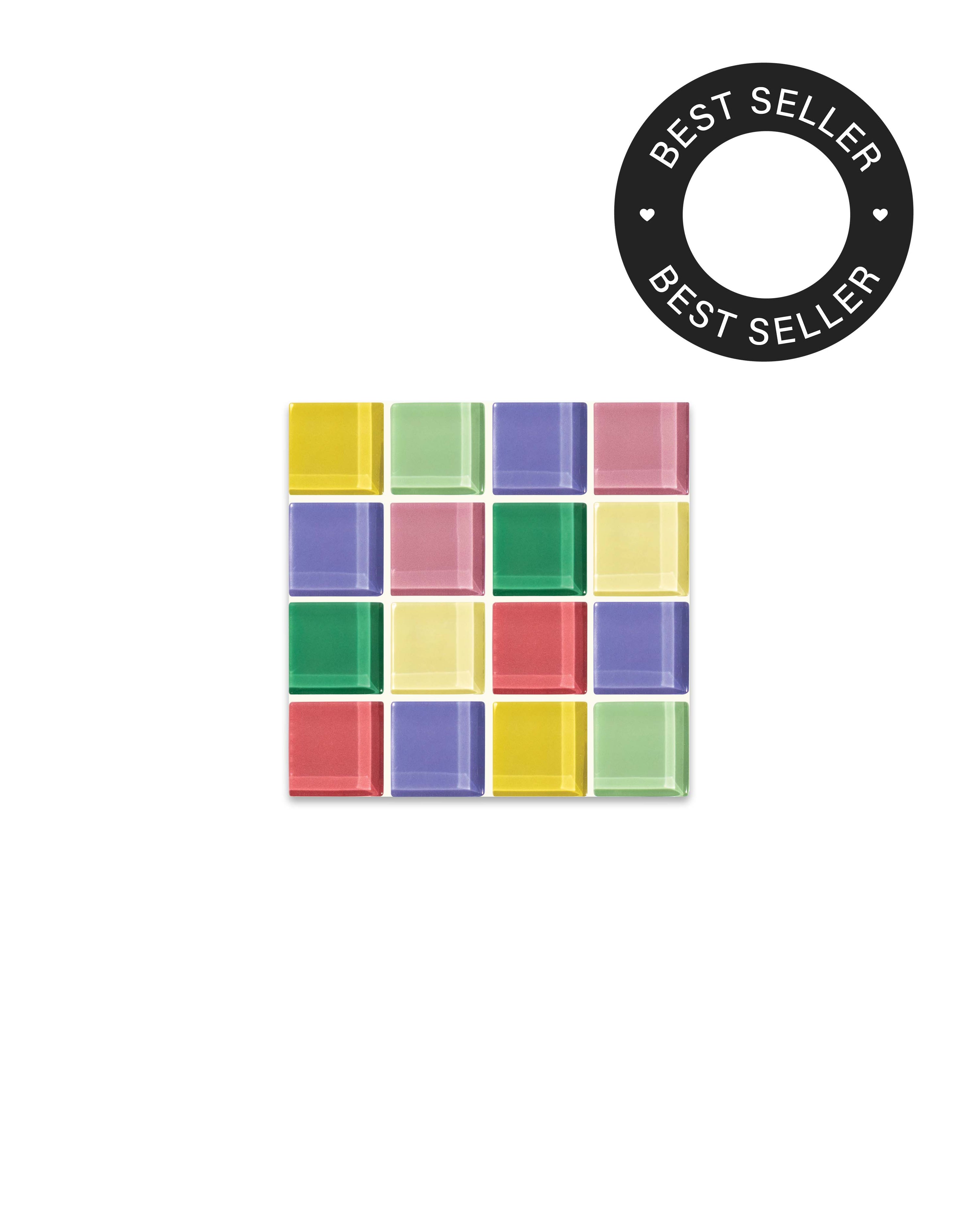 GLASS TILE COASTER - The Summer Sprinkles