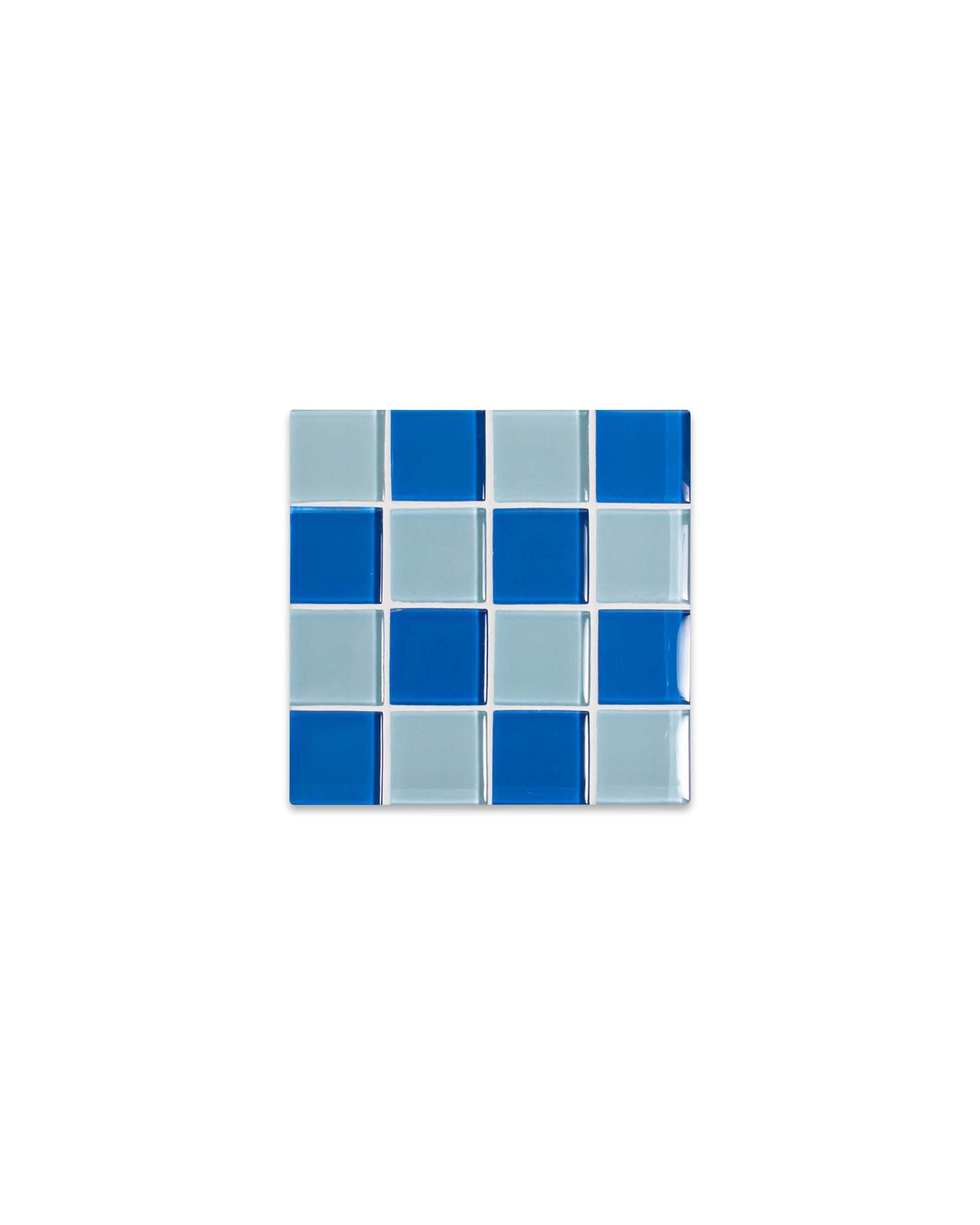 GLASS TILE COASTER - Blue Sky