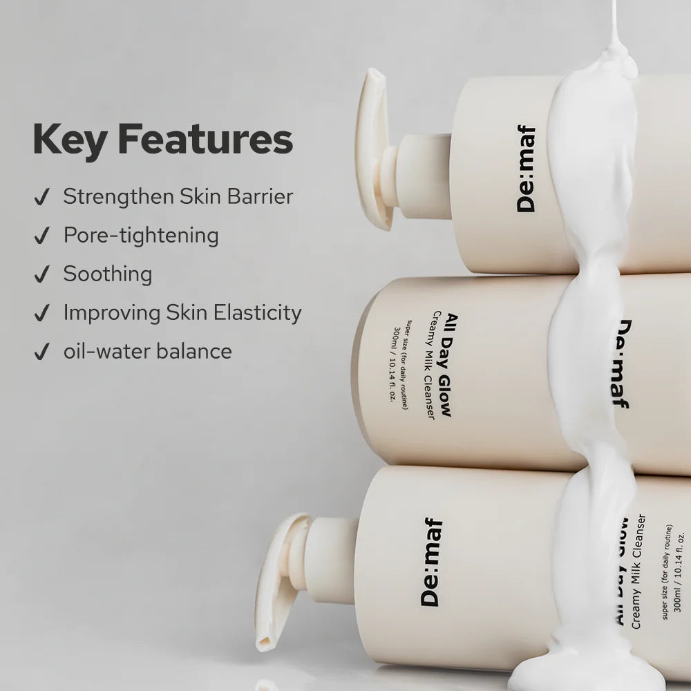 DEMAF All Day Glow Creamy Milk Cleanser