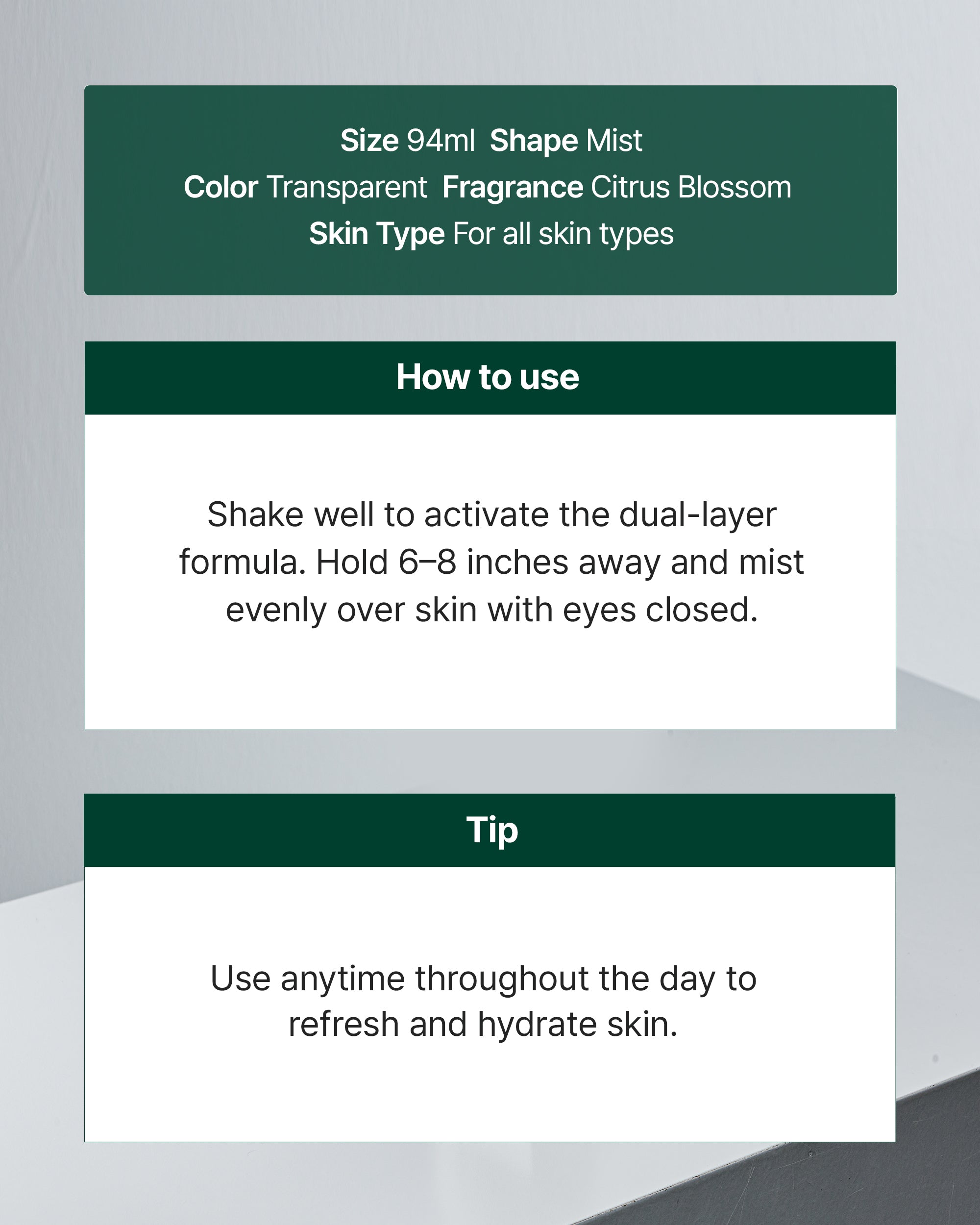 Cerafit Time Dual-Layer Glow Facial Oil Mist