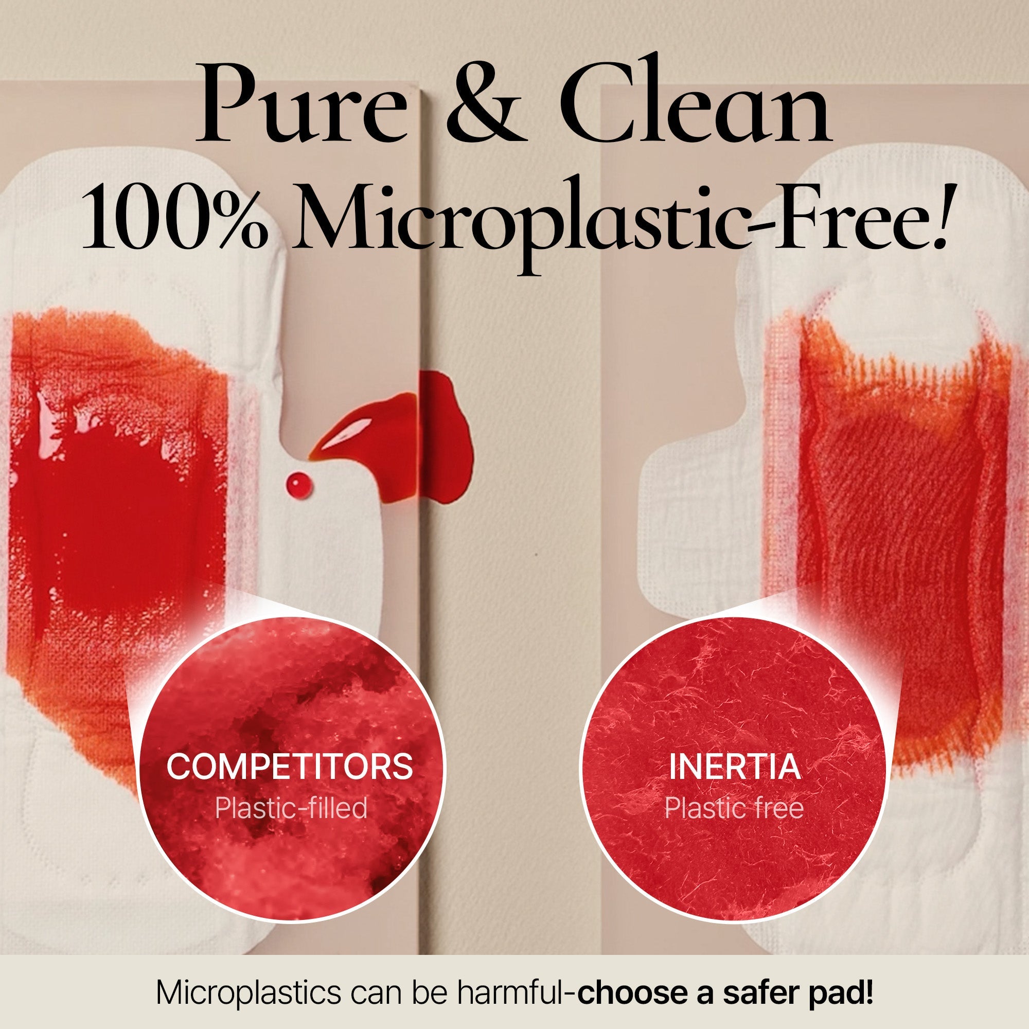 INERTIA 100% Organic Cotton Pads - The Perfection