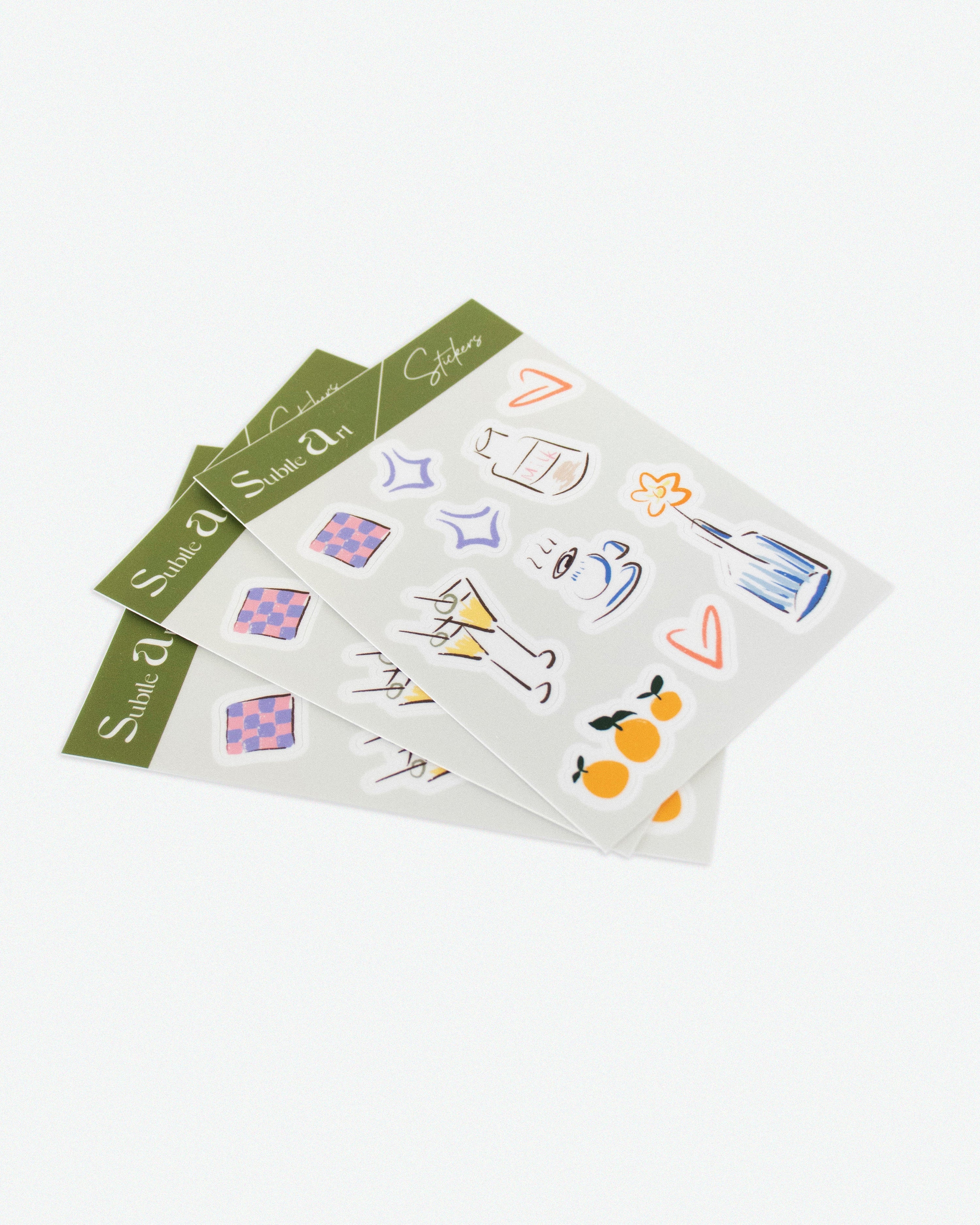 Subtle Art Sticker Sheet
