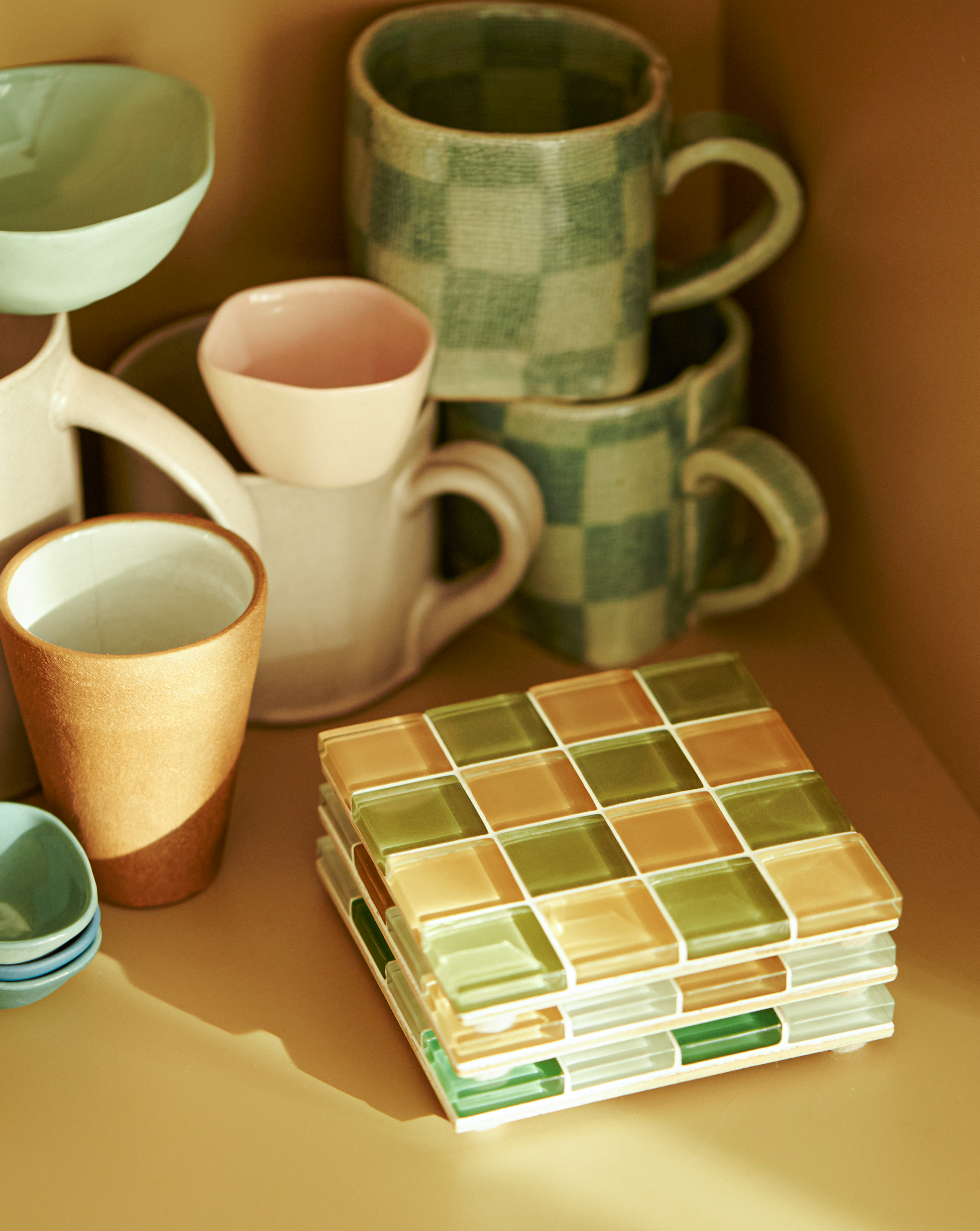 GLASS TILE COASTER - I Olive You