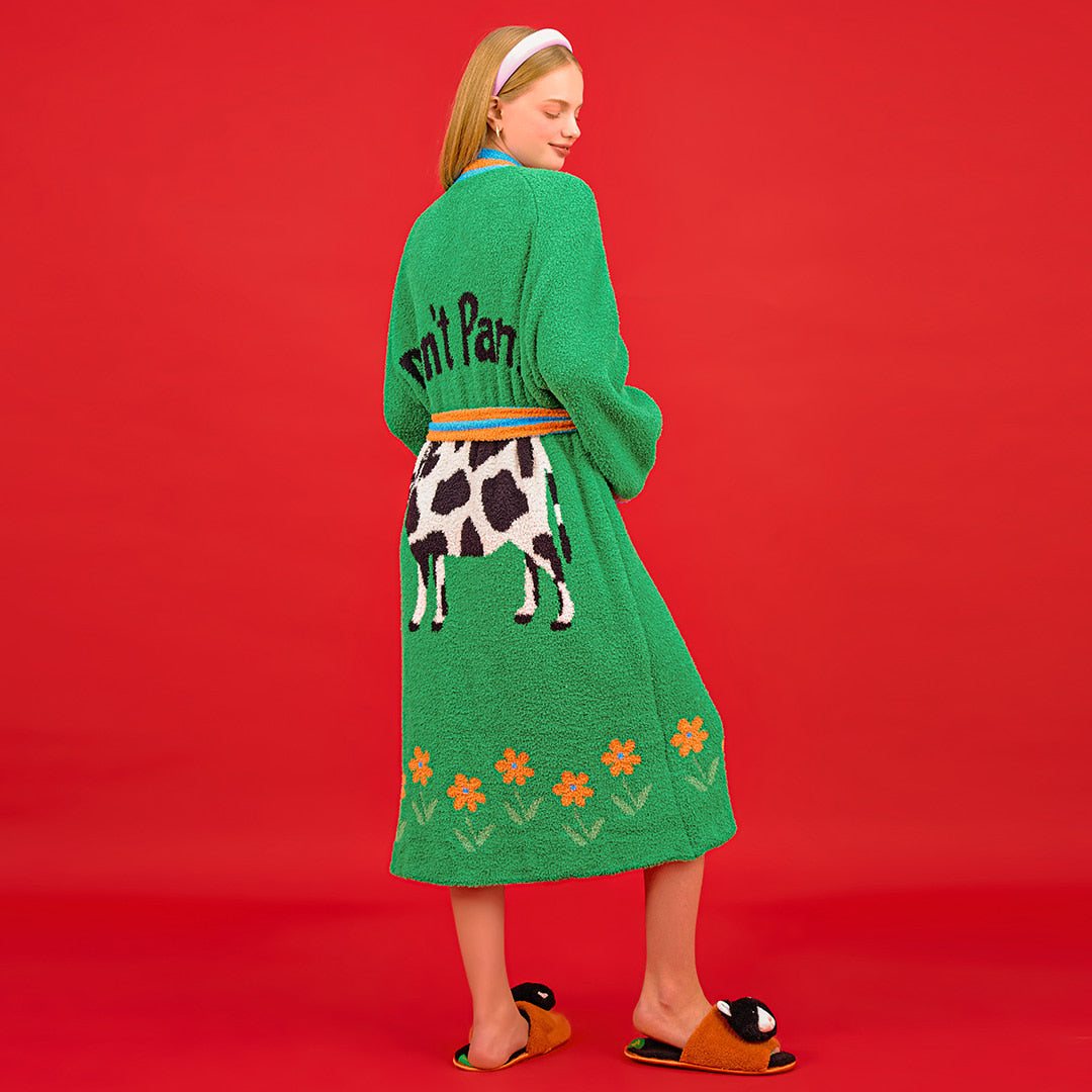 Lounge Robe - Don't Panic_Green
